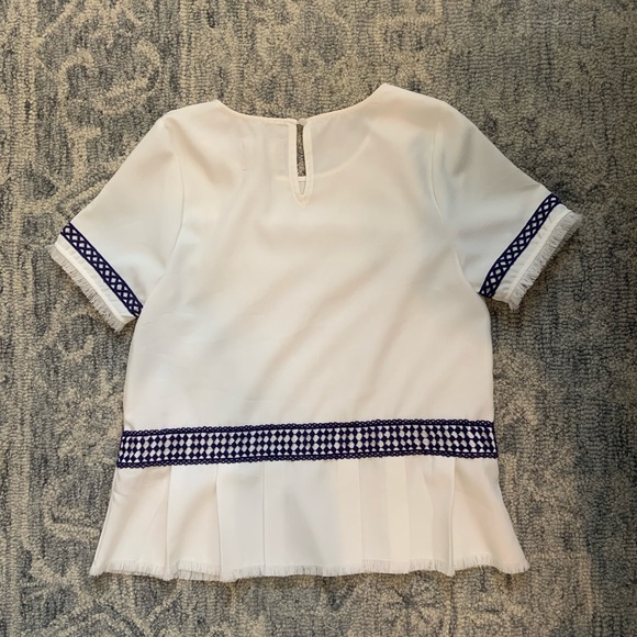 Moon river white and navy top - Picture 2 of 3